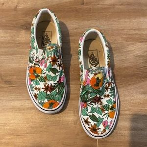 Floral pattern vans
